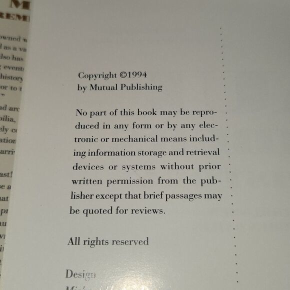 Maui Remembers 1st Edition Hardbaxk Book - Picture 2 of 9